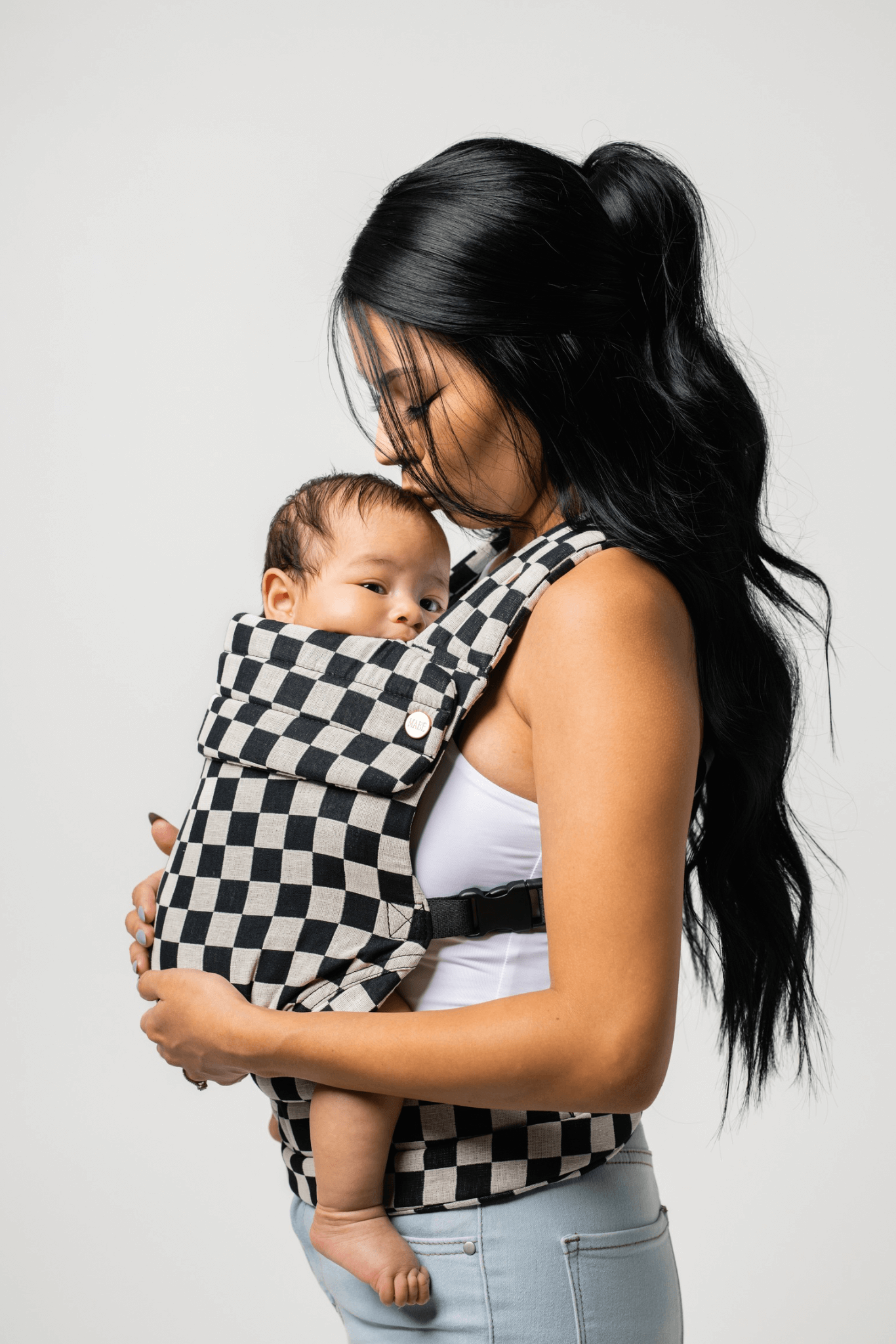 The Monarch Carrier - Ebony Check | Milk & Baby