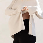 Arial Maternity & Nursing Sweater in Cream | Milk & Baby