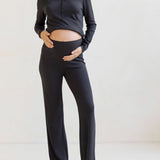 Amira 2-piece Maternity & Nursing Pajamas | Black