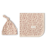 Organic Swaddle Blanket & Hat Set | Petal Whispers