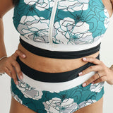 Moderate Coverage High Waist Bikini Bottoms