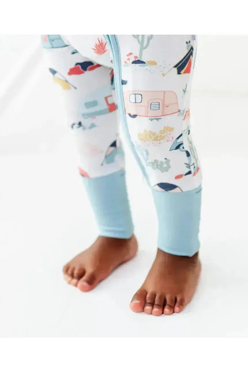 Desert Camper | Bamboo One Piece Zip Pajama | Milk & Baby