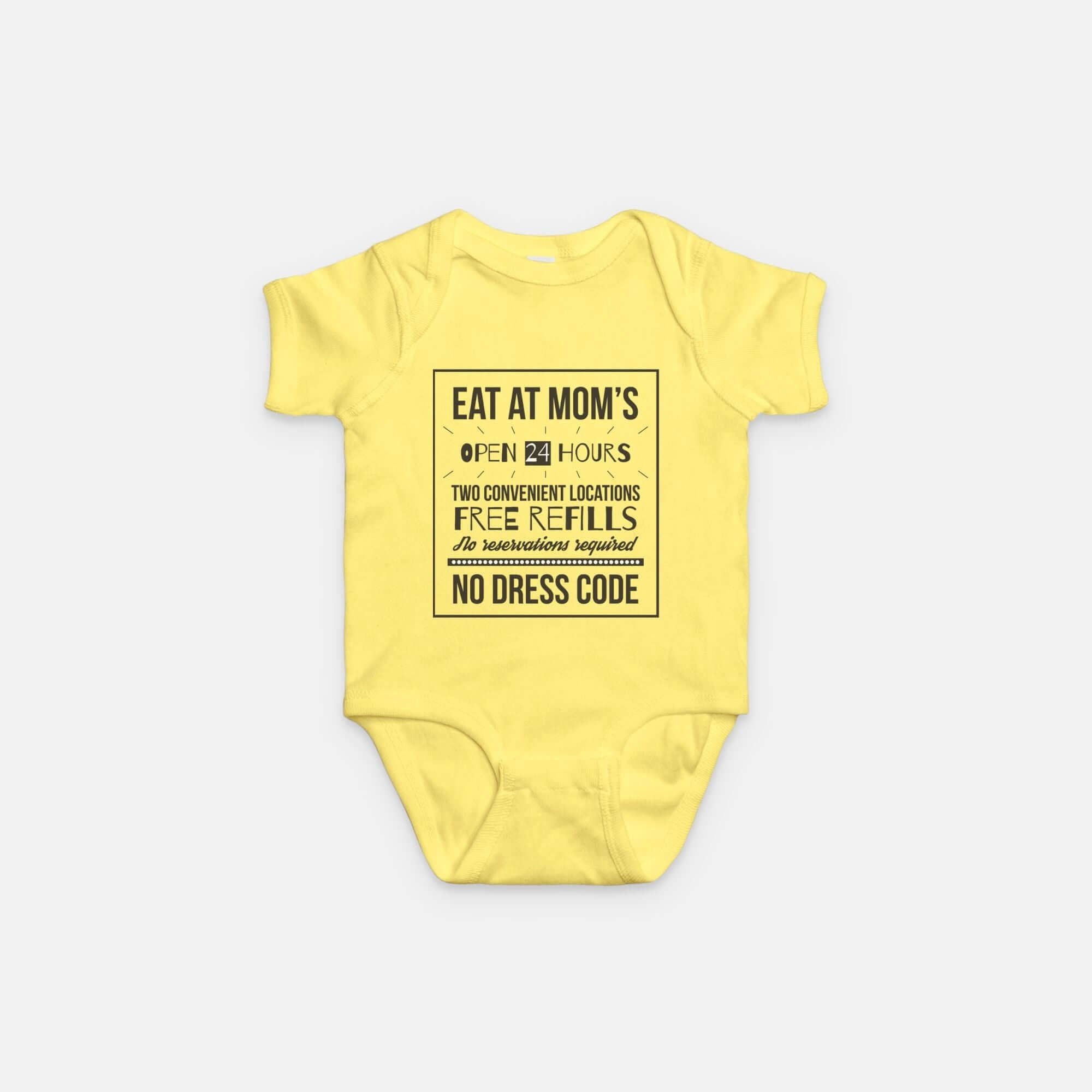 Eat At Moms Baby One Piece | Milk & Baby