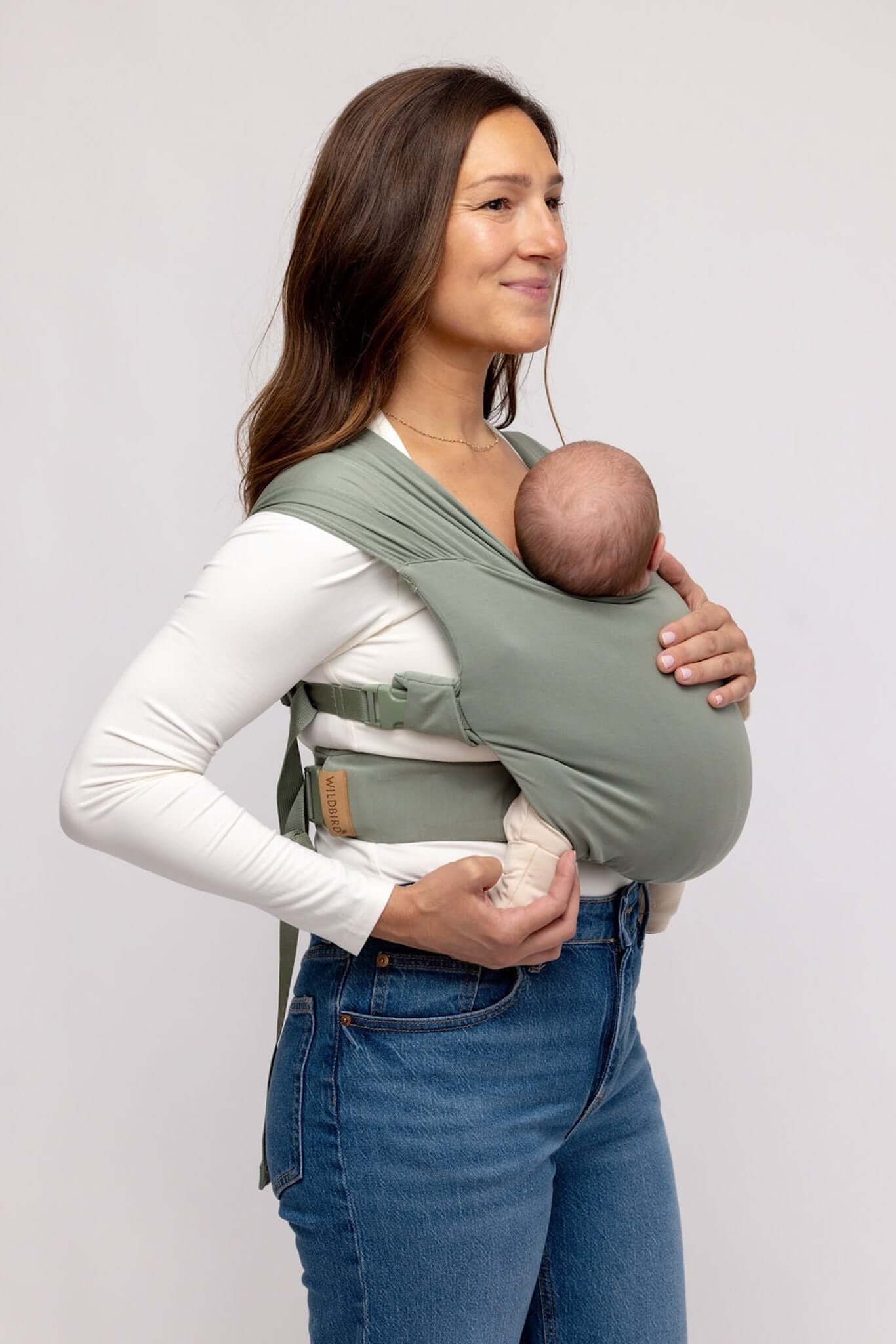 Acadian | Aerial Newborn Buckle Wrap | Meet the Aerial Newborn Buckle Wrap: the perfect blend of wrap-like coziness and buckle carrier convenience for your newborn babe. Crafted from our signature CloudBlend™ fabric, it's irresistibly soft and features a