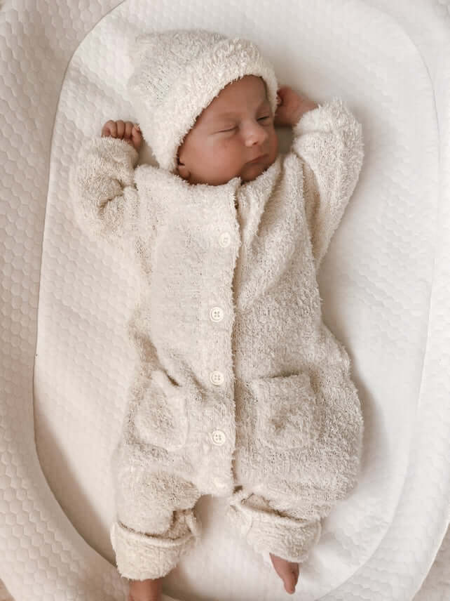 Luna + Luca Cozy Teddy Pocket Jumpsuit | Milk & Baby