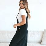 Patty Overall Dress in Black | Milk & Baby