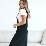 Patty Overall Dress in Black | Milk & Baby