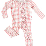 Olivia Ruffle Zip Footie | Milk & Baby