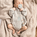 Luna + Luca Pointelle Cardigan - Heather Gray | Milk & Baby