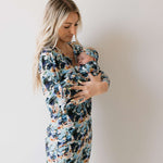 Charli Print | Bamboo Knotted Gown | Milk & Baby