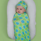 Neon Smiles Dream Swaddle &amp; Beanie | Milk & Baby