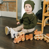 Green Mebie Baby Beanie | Milk & Baby