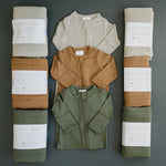 Oatmeal Bamboo Footed Zipper | Milk & Baby