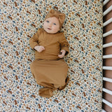 Harvest Floral Muslin Crib Sheet | Milk & Baby