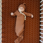 Rust Bamboo Knot Gown | Milk & Baby