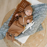 Mustard Bamboo Knot Gown | Milk & Baby