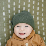 Green Mebie Baby Beanie | Milk & Baby