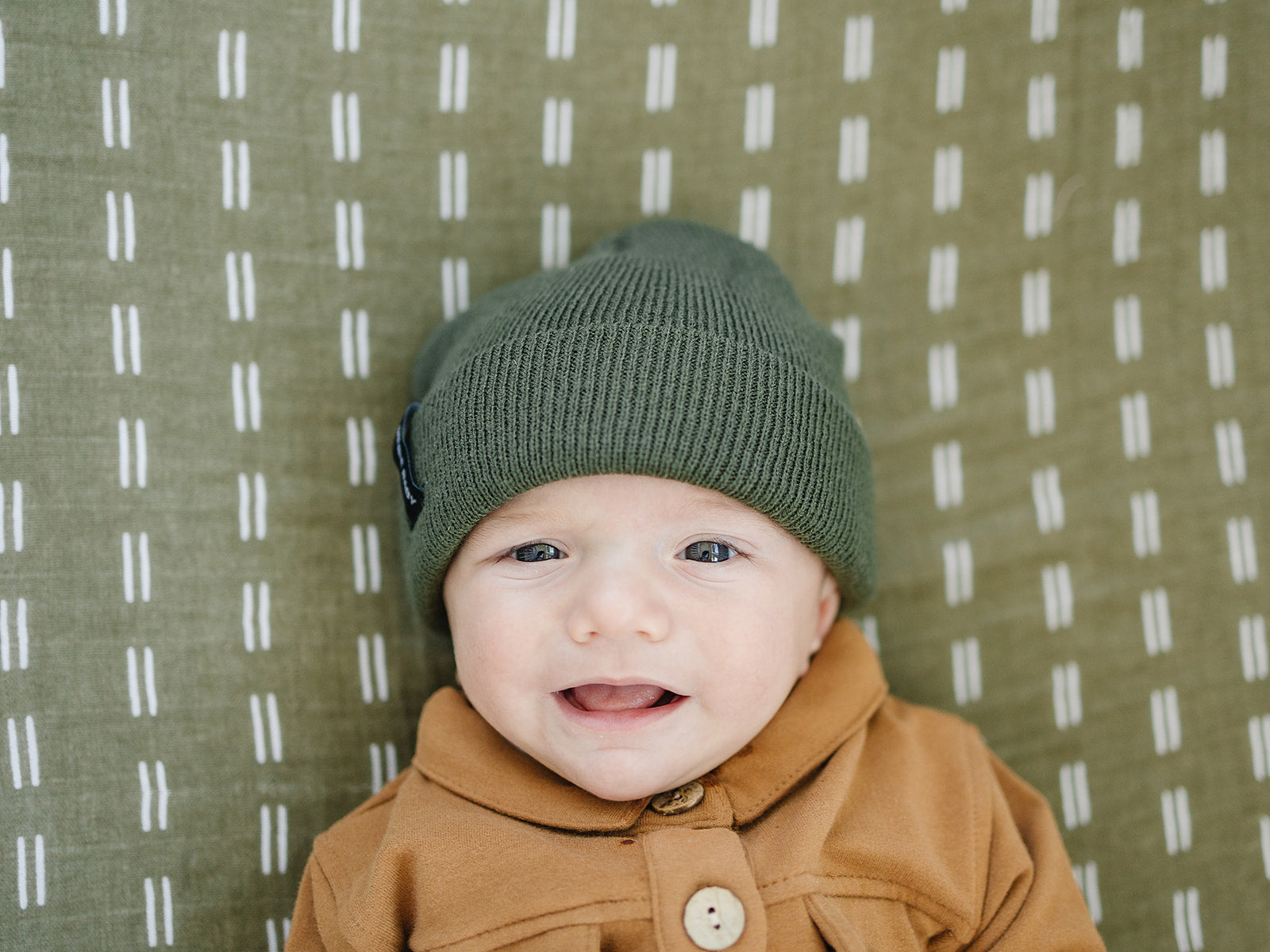 Green Mebie Baby Beanie | Milk & Baby