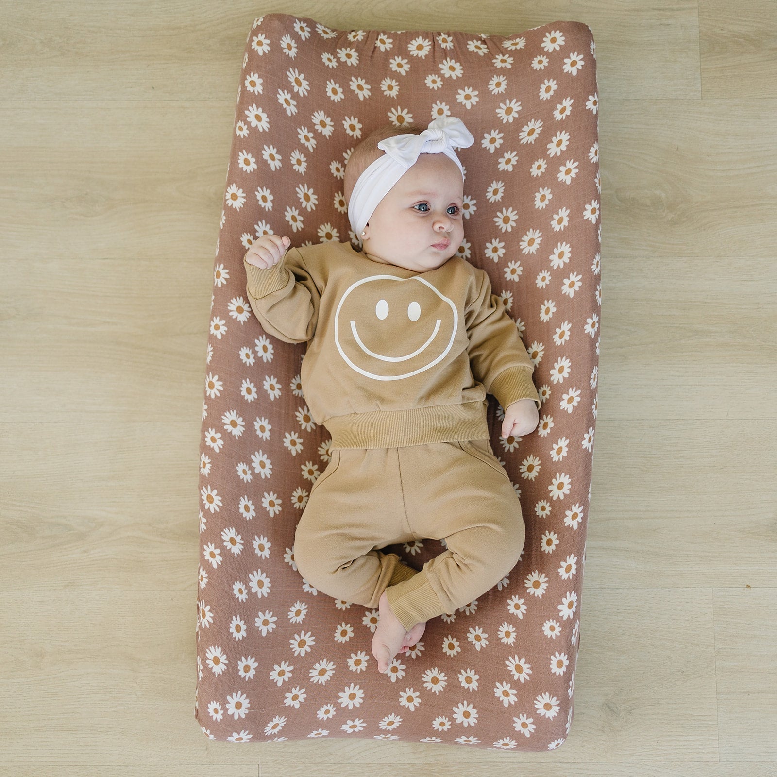 Daisy Dream Muslin Changing Pad Cover | Milk & Baby