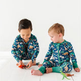 Arlo Dino | Bamboo One Piece Zip Pajama