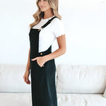 Patty Overall Dress in Black | Milk & Baby
