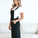 Patty Overall Dress in Black | Milk & Baby