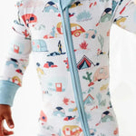 Desert Camper | Bamboo One Piece Zip Pajama | Milk & Baby