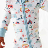 Desert Camper | Bamboo One Piece Zip Pajama | Milk & Baby
