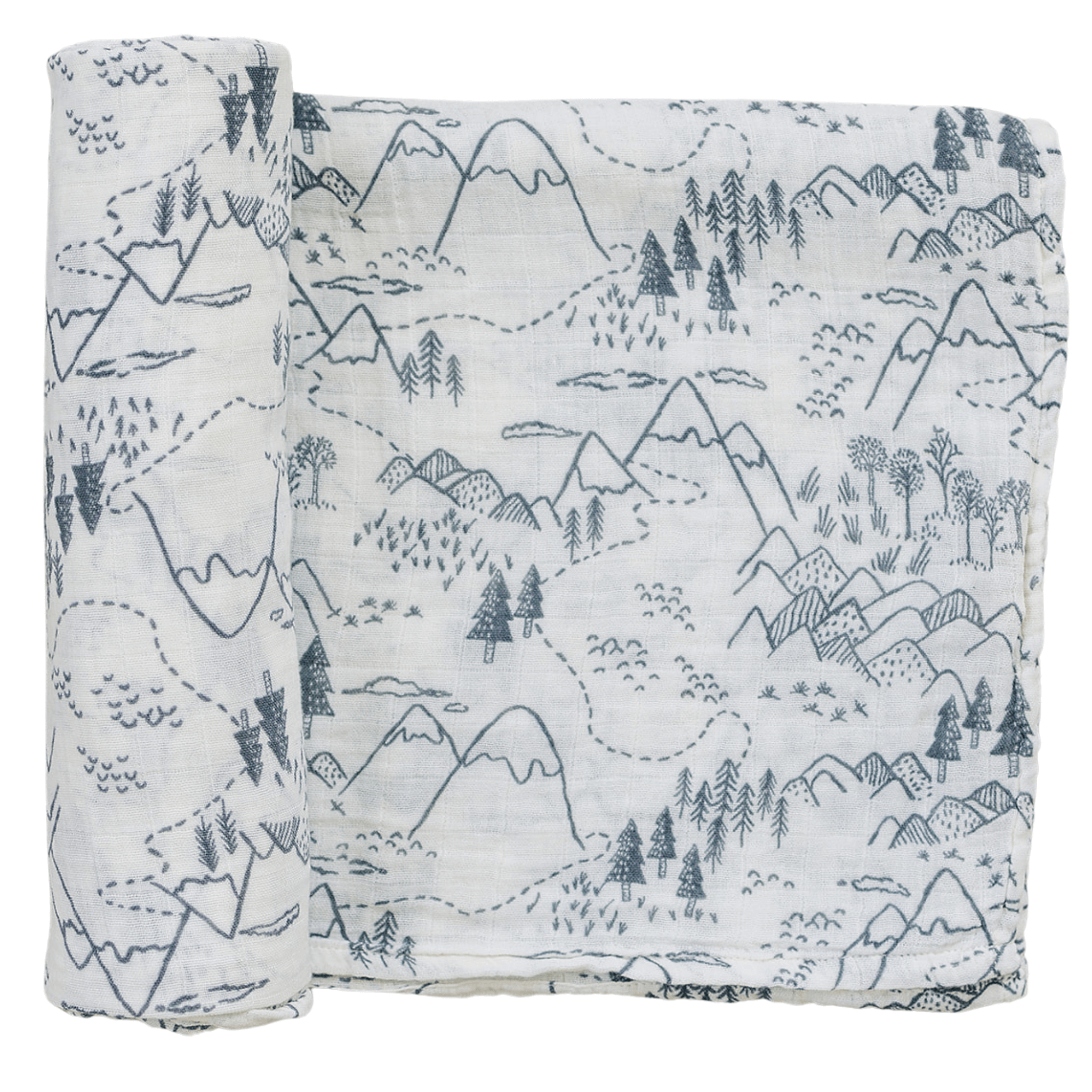 Summit Muslin Swaddle Blanket | Milk & Baby