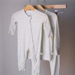 Meow | Bamboo Zip Pajamas | Milk & Baby