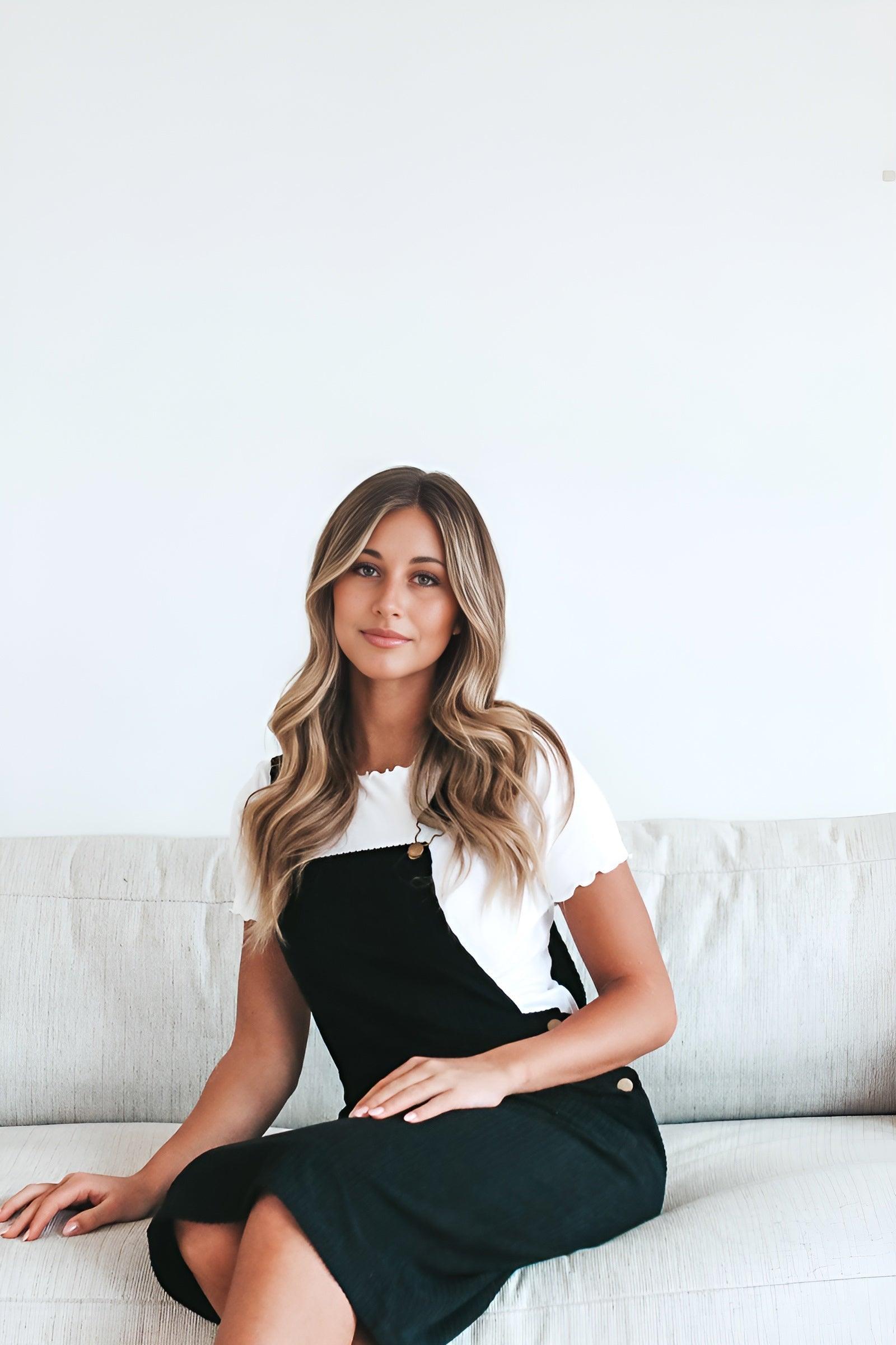 Patty Overall Dress in Black | Milk & Baby