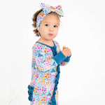 Whispering Wildflowers Ruffle Romper | Milk & Baby