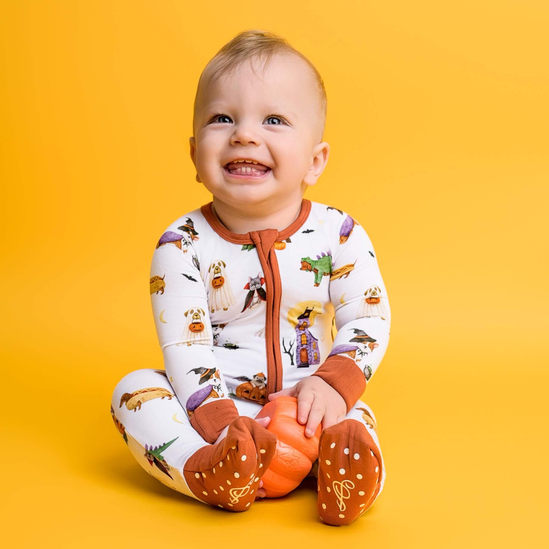 Howl-O-Ween (Dog) Romper | Milk & Baby