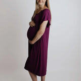 Plum Labor & Delivery Gown