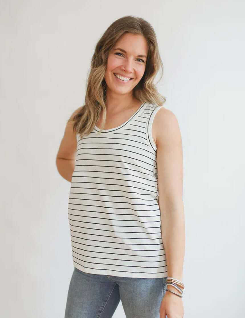 Zip Breastfeeding Tank Top | Milk & Baby