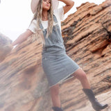 Jovi Denim Overall Dress | Milk & Baby