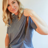 Relaxed Fit Zip Breastfeeding Tee