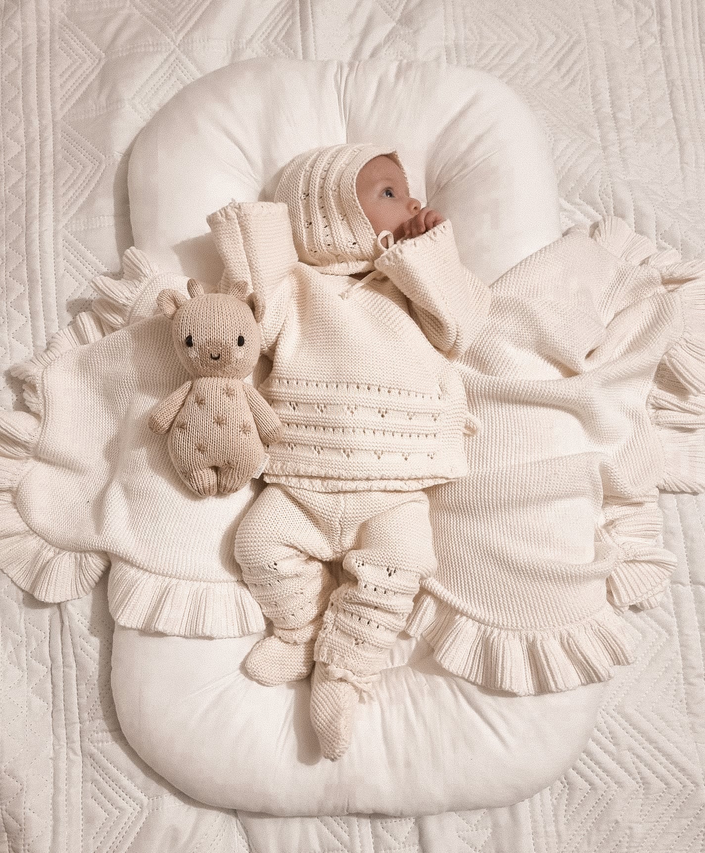 Bring Me Home Chunky Knit Bundle | Cream | Milk & Baby