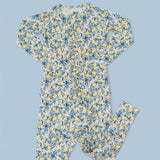 Vintage Citrus Toile Dream Ruffle Romper | Milk & Baby