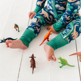 Arlo Dino | Bamboo One Piece Zip Pajama