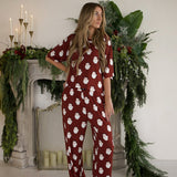 Vintage Santa | Women's Boxy Tee Lounge Set