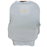 Blue Gingham Bamboo Multi-Use Cover