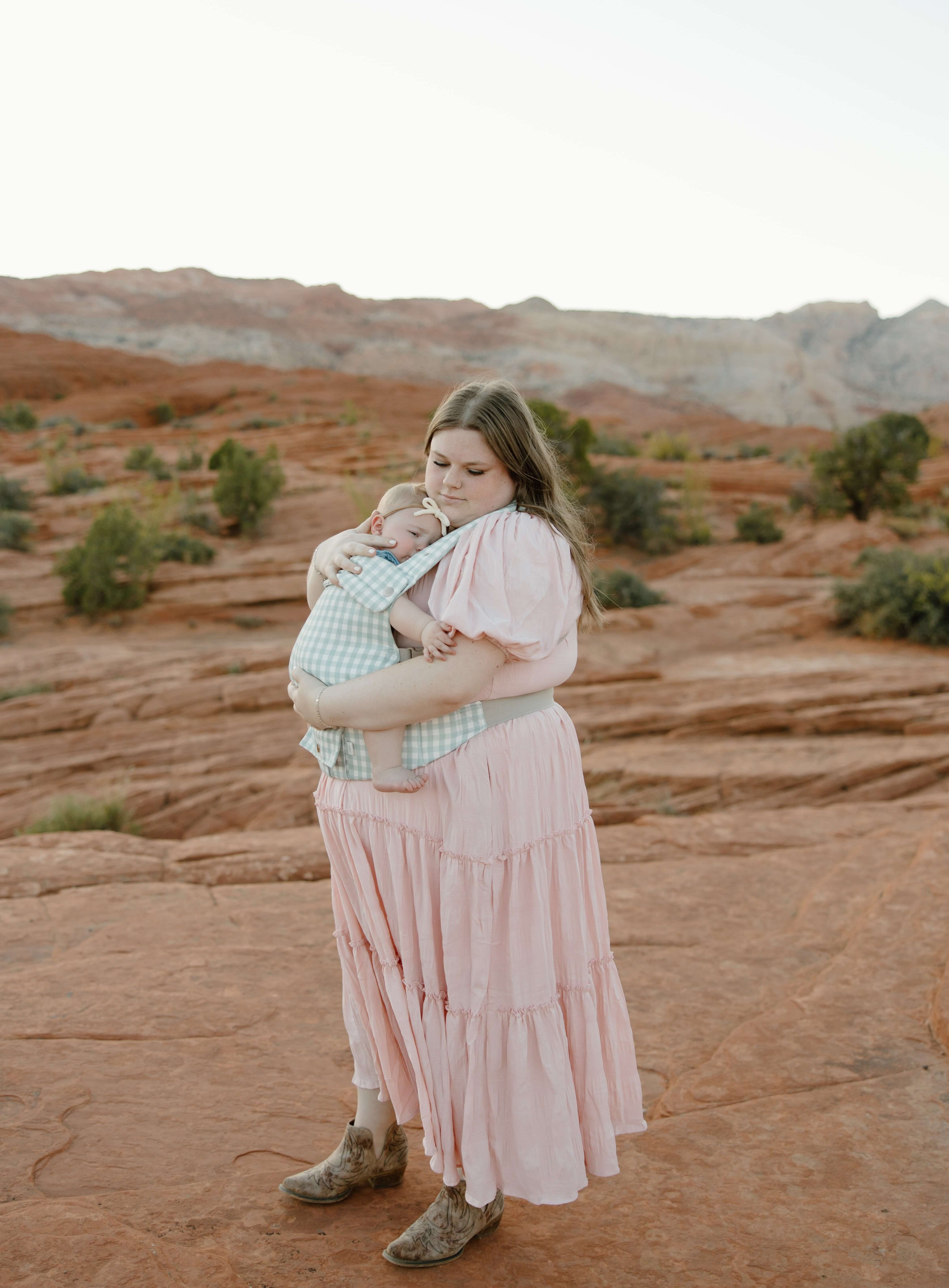Monroe x Coco Gingham | Cotton Baby Carrier (7-35 lbs) | Milk & Baby