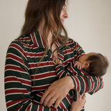 Holiday Stripe | Bamboo Knotted Gown