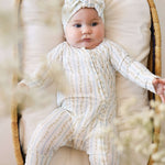 Dainty Vines | Bamboo Zip Pajamas | Made of the softest premium bamboo. Durable and well designed your little ones can sleep and play in these cozy pajamas. All sizes have rollover cuffs on the hands and all of the one piece sizes have cuffs on the feet g