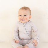 Mushroom | Bamboo Zip Pajamas
