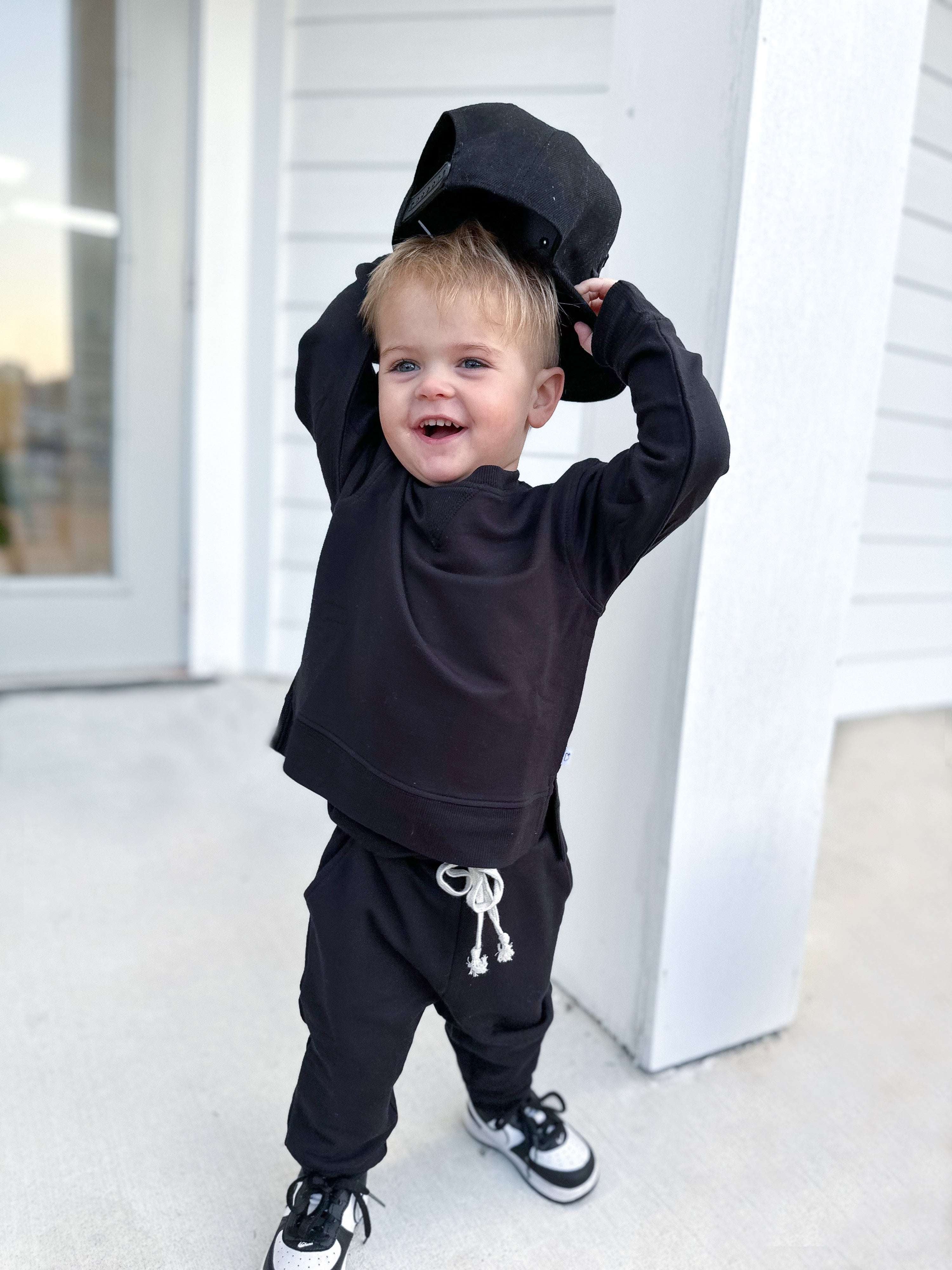 Black Terry Dream Joggers | Baby & Toddler Milk & Baby