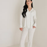 Dainty Vines | Women's Bamboo Button Up Lounge Set