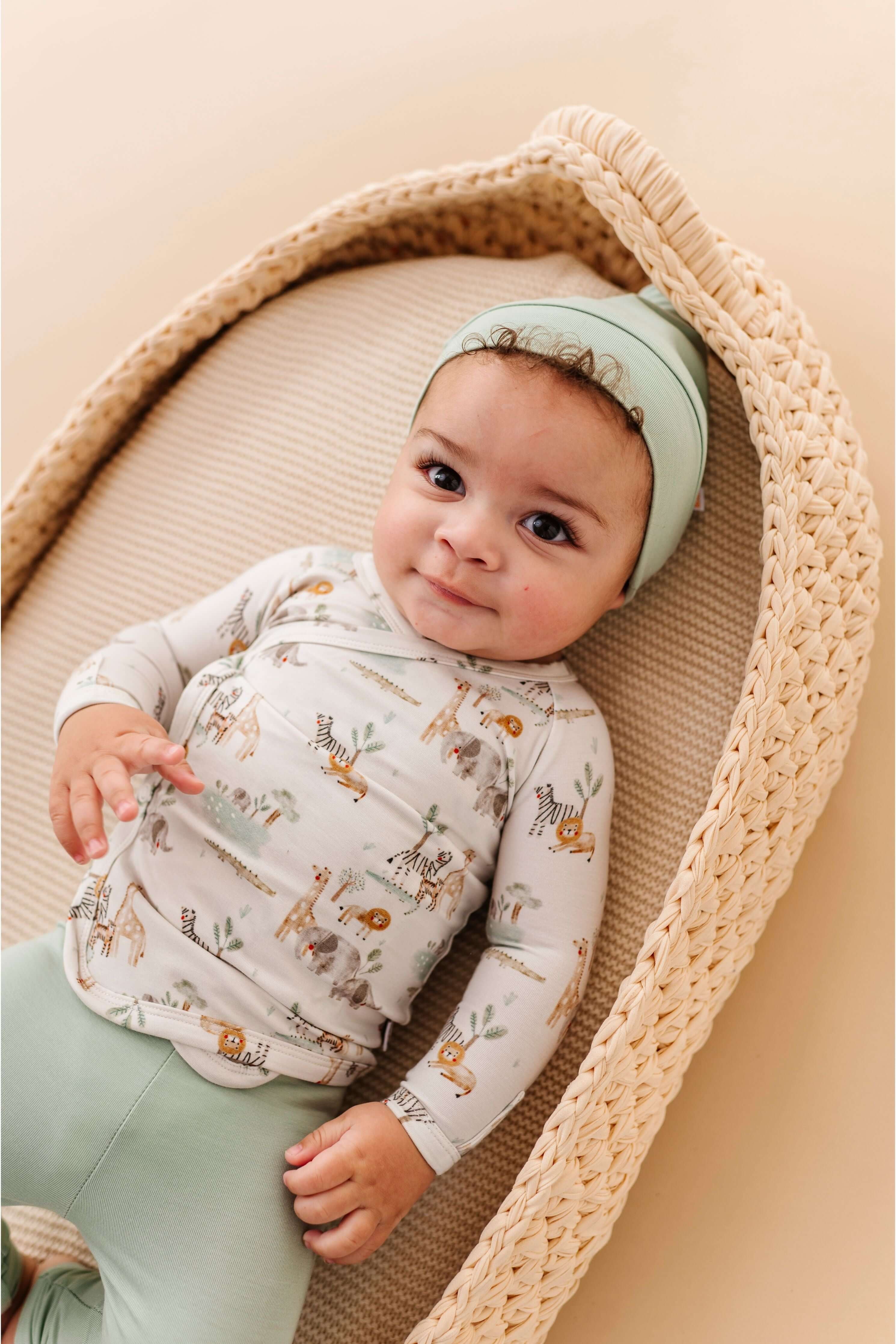 Soft Savannah | Take Me Home Bamboo Set – Newborn Outfit (3-Piece) | Welcome your little one in comfort with our Take Me Home Bamboo Set in Soft Savannah—a thoughtfully designed newborn essential that’s as gentle as it is adorable. Featuring a soft, neutr