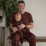 Christmas Plaid | Men's Short Sleeve Pajamas